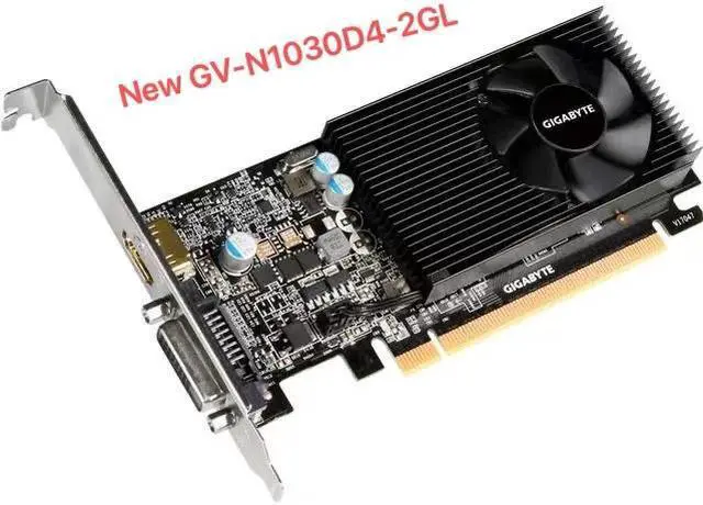 Alt view image 7 of 7 - GIGABYTE GeForce GT 1030 Low Profile 2GB, GV-N1030D5-2GL