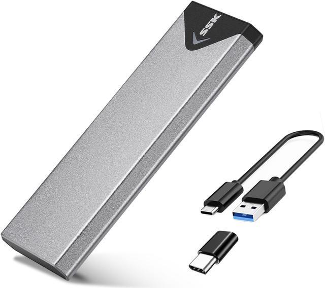 SSK Aluminum USB 3.2 Gen 1 to M.2 SATA NGFF SSD Enclosure Adapter