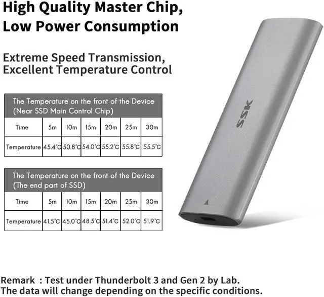 Alt view image 4 of 7 - SSK M.2 NVME SATA Tool-Free SSD Enclosure Adapter Reader,RTL9210B Chips USB C 3.1/3.2 Gen 2 10Gbps PCIe,6Gbps SATA MKey/(B+M) Key,External Solid State Drive Case Support UASP Trim for 2242/2260/2280