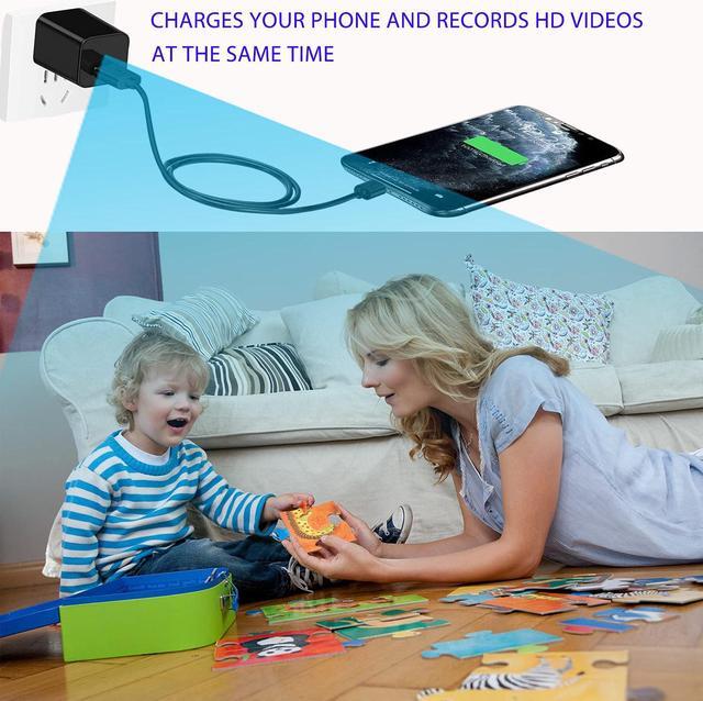 Alt view image 6 of 7 - Spy Camera Charger - Hidden Camera - HD 1080P - Best Spy Camera - USB Charger Camera - Hidden Spy Camera - Hidden Nanny Cam - Mini Spy Camera - Hidden Cam - Surveillance Camera Full HD