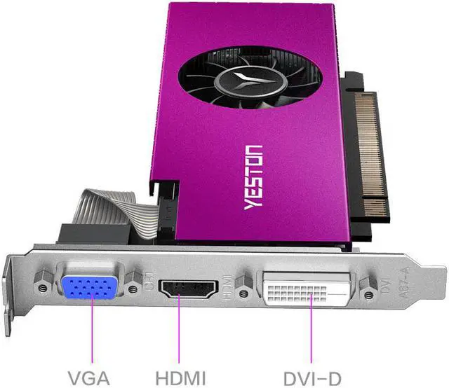 Alt view image 4 of 7 - Yeston Radeon RX560 4GB GDDR5 LP PCI Express 3.0 DirectX12 video gaming graphics card external graphics card for desktop