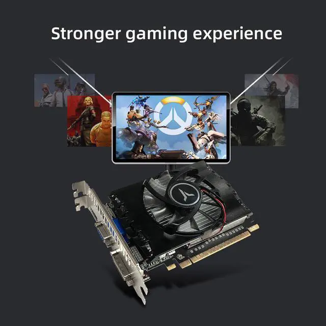 Alt view image 6 of 6 - Yeston GeForce GT 730 4GB DDR3 Graphics cards Nvidia PCI Express 2.0 Desktop computer PC DVI-D +VGA+ HDMI-compatible video gaming graphics card