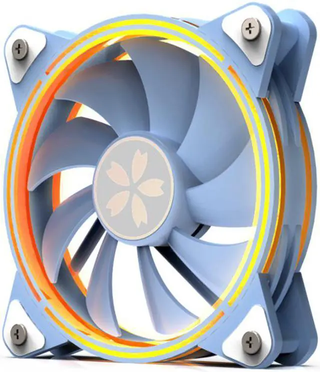 Alt view image 2 of 5 - Yeston * zeaginal Sakura ARGB LED 120mm Case Fan,Quiet Edition High Airflow Color LED Case Fan for PC Cases, CPU Coolers,Radiators SystemComputer Case Cooling Fan