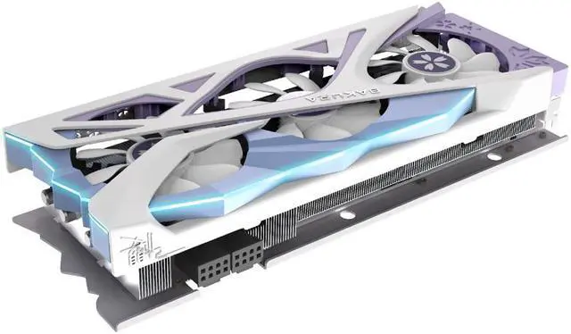 Alt view image 4 of 7 - Yeston Radeon RX 6800 XT 16GB D6 GDDR6 256bit 7nm video cards Desktop computer PC Video Graphics Cards support PCI-Express 4.0 3*DP+1*HDMI-compatible  RGB light effect Fragrant graphics card