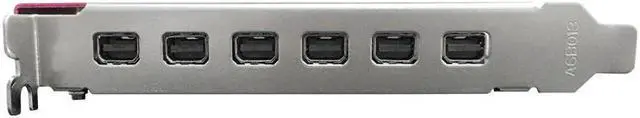 Alt view image 6 of 6 - Yeston Radeon R7 350-4G 6miniDP 4GB 128bit GDDR5 700MHz 512processors PCIExpress 3.0*16 video cards 6 Screen Graphics Card DirectX12 6*Mini Displayport graphics card of Desktop