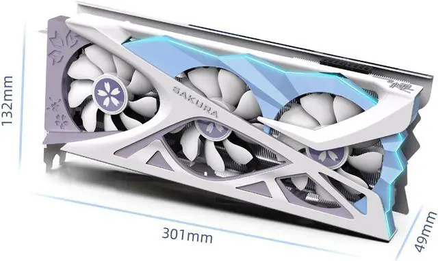 Alt view image 6 of 7 - Yeston Radeon RX 6800 XT 16GB D6 GDDR6 256bit 7nm video cards Desktop computer PC Video Graphics Cards support PCI-Express 4.0 3*DP+1*HDMI-compatible  RGB light effect Fragrant graphics card