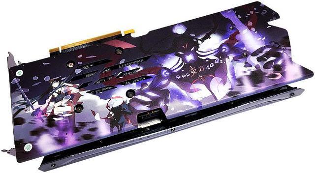 Alt view image 3 of 7 - Yeston Radeon RX 6700 XT 12GB D6 GDDR6 192bit 7nm video cards Desktop computer PC Video Graphics Cards support PCI-Express 4.0 3*DP+1*HDMI-compatible   RGB light effect Fragrant graphics card