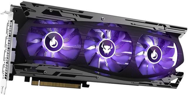 Alt view image 5 of 7 - Yeston Radeon RX 6700 XT 12GB D6 GDDR6 192bit 7nm video cards Desktop computer PC Video Graphics Cards support PCI-Express 4.0 3*DP+1*HDMI-compatible   RGB light effect Fragrant graphics card