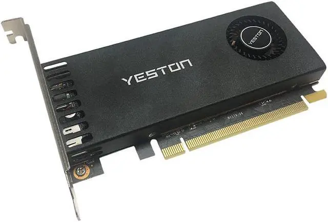 Alt view image 2 of 7 - Yeston GeForce GTX 1650  4GB GDDR6 LP Single Slot Graphics cards Nvidia pci express x16 3.0 video cards DirectX 12 Desktop computer PC video gaming graphics card 4GB With Fan GTX 1650 4G