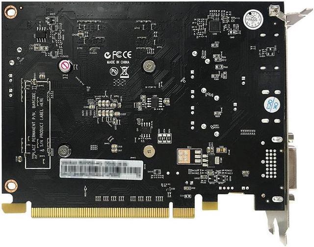 Alt view image 4 of 5 - Yeston Radeon RX 550 4GB GDDR5 1183MHz 512processors PCIExpress 3.0 DirectX12 video cards Double slot DP+HDMI compatible +DVI-D graphics card of Desktop