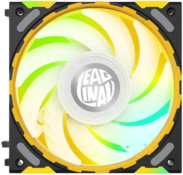 Alt view image 6 of 6 - Yeston * Zeaginal ZC-ZHUISHEN Black LED 120mm Case Fan,Quiet Edition High Airflow Color LED Case Fan for PC Cases, CPU Coolers Radiators SystemComputer Case Cooling Fan