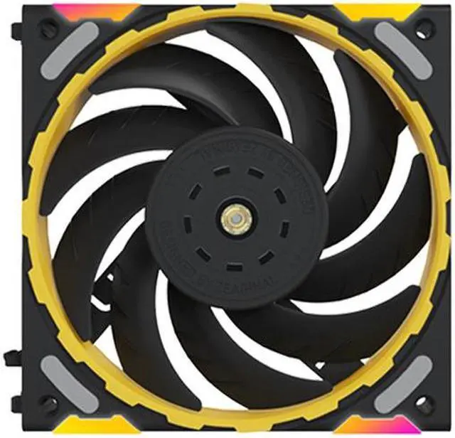 Alt view image 2 of 6 - Yeston * Zeaginal ZC-ZHUISHEN TI Black LED 120mm Case Fan,Quiet Edition High Airflow Color LED Case Fan for PC Cases, FDB bearing Fan CPU Coolers Radiators SystemComputer Case Cooling Fan