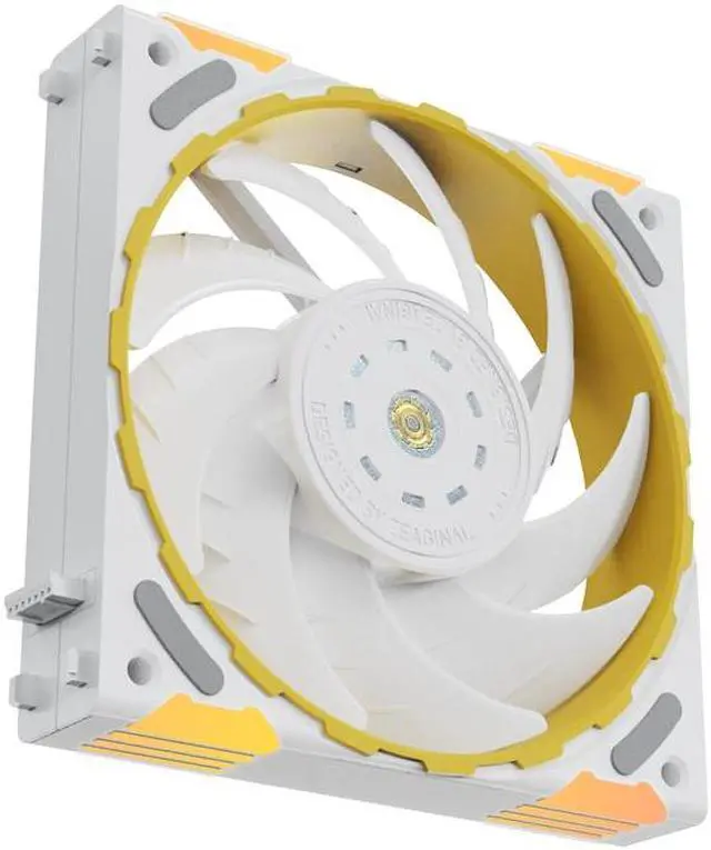 Alt view image 4 of 7 - Yeston * Zeaginal ZC-ZHUISHEN TI White*3 LED 120mm Case Fan,Quiet Edition High Airflow Color LED Case Fan for PC Cases, FDB bearing Fan CPU Coolers Radiators SystemComputer Case Cooling Fan