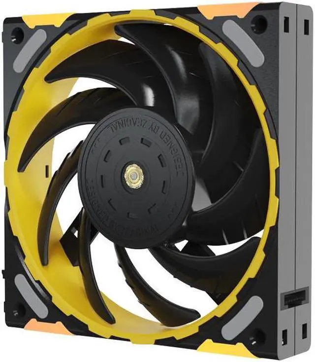 Alt view image 3 of 7 - Yeston * Zeaginal ZC-ZHUISHEN TI Black*3 LED 120mm Case Fan,Quiet Edition High Airflow Color LED Case Fan for PC Cases, FDB bearing Fan CPU Coolers Radiators SystemComputer Case Cooling Fan