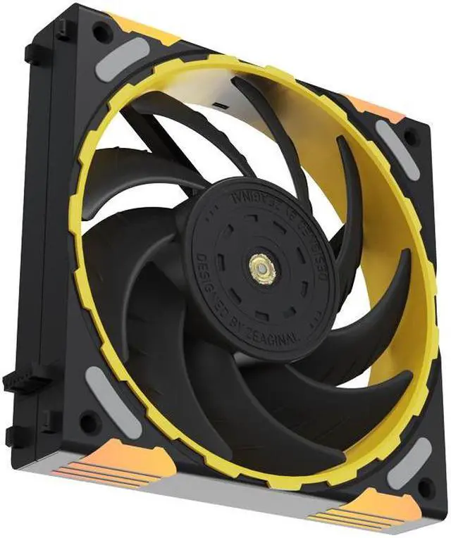 Alt view image 7 of 7 - Yeston * Zeaginal ZC-ZHUISHEN TI Black*3 LED 120mm Case Fan,Quiet Edition High Airflow Color LED Case Fan for PC Cases, FDB bearing Fan CPU Coolers Radiators SystemComputer Case Cooling Fan