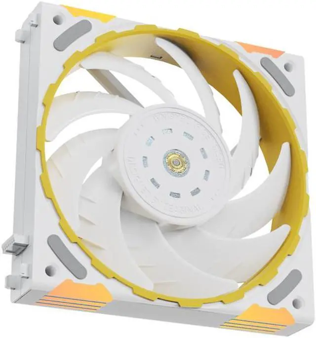 Alt view image 3 of 6 - Yeston * Zeaginal ZC-ZS-TI White LED 120mm Case Fan,Quiet Edition High Airflow Color LED Case Fan for PC Cases, FDB bearing Fan CPU Coolers Radiators SystemComputer Case Cooling Fan