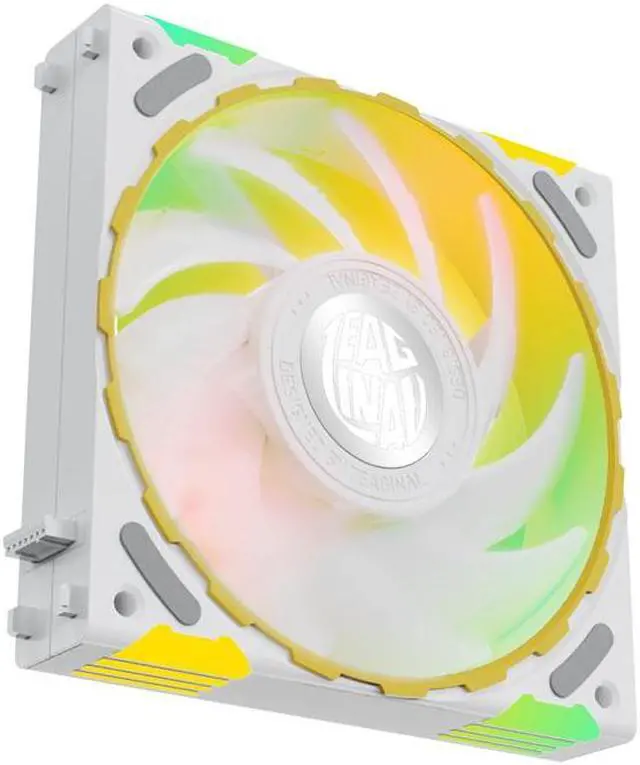 Alt view image 6 of 6 - Yeston * Zeaginal ZC-ZHUISHEN White LED 120mm Case Fan,Quiet Edition High Airflow Color LED Case Fan for PC Cases, CPU Coolers Radiators SystemComputer Case Cooling Fan