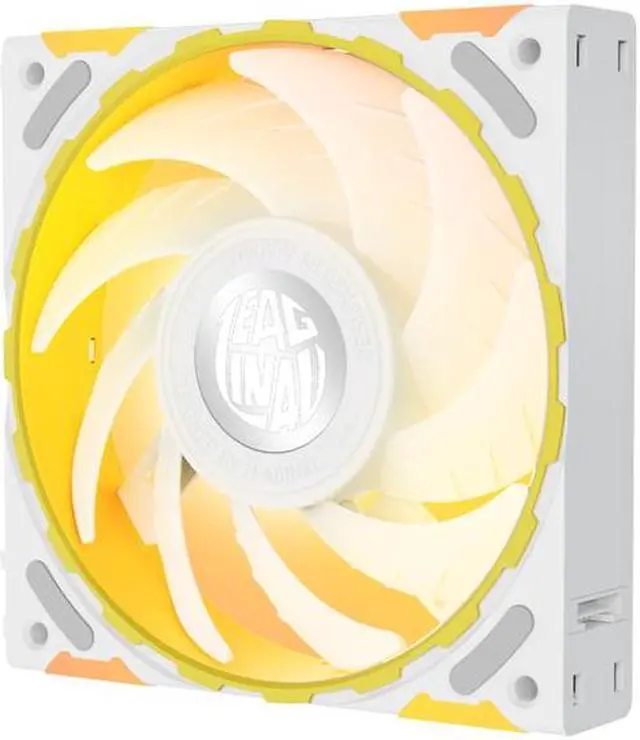 Alt view image 5 of 6 - Yeston * Zeaginal ZC-ZHUISHEN White LED 120mm Case Fan,Quiet Edition High Airflow Color LED Case Fan for PC Cases, CPU Coolers Radiators SystemComputer Case Cooling Fan