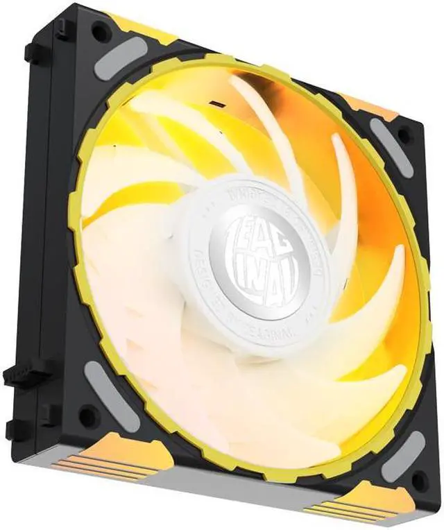 Alt view image 2 of 6 - Yeston * Zeaginal ZC-ZHUISHEN Black LED 120mm Case Fan,Quiet Edition High Airflow Color LED Case Fan for PC Cases, CPU Coolers Radiators SystemComputer Case Cooling Fan