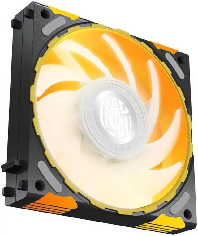 Alt view image 4 of 7 - Yeston * Zeaginal ZC-ZHUISHEN Black*3 LED 120mm Case Fan,Quiet Edition High Airflow Color LED Case Fan for PC Cases, CPU Coolers Radiators SystemComputer Case Cooling Fan