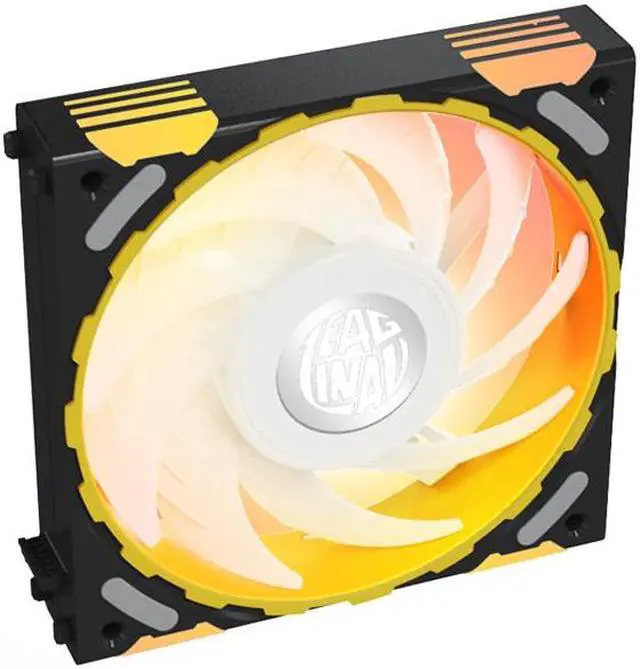 Alt view image 5 of 7 - Yeston * Zeaginal ZC-ZHUISHEN Black*3 LED 120mm Case Fan,Quiet Edition High Airflow Color LED Case Fan for PC Cases, CPU Coolers Radiators SystemComputer Case Cooling Fan