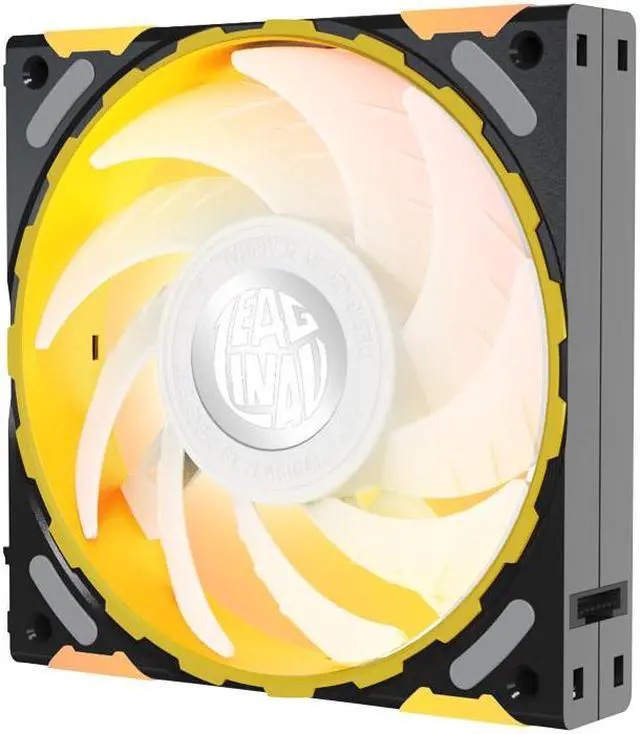 Alt view image 7 of 7 - Yeston * Zeaginal ZC-ZHUISHEN Black*3 LED 120mm Case Fan,Quiet Edition High Airflow Color LED Case Fan for PC Cases, CPU Coolers Radiators SystemComputer Case Cooling Fan
