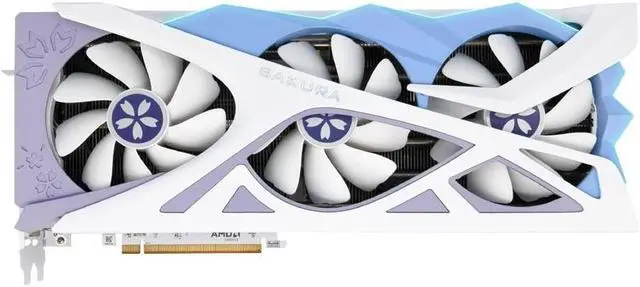 グラフィックボード・グラボ・ビデオカード Yeston Radeon RX7700XT 12GB Sakura Waifu October Promotion)Yeston Sakura Radeon RX 7700 XT 12G GDDR6