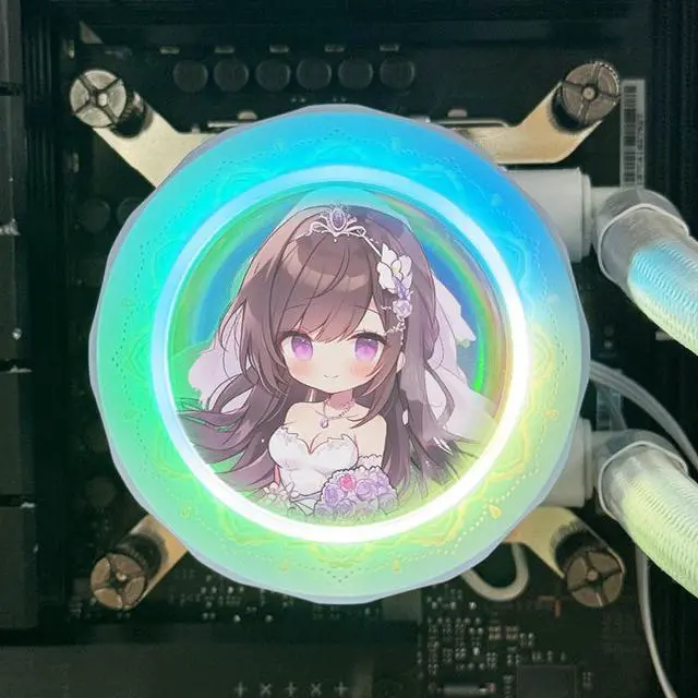 Alt view image 5 of 14 - Yeston New Sakura 360 integrated CPU supports Intel / AMD platform PWM temperature control fan water cooling radiator ARGB synchronous fan