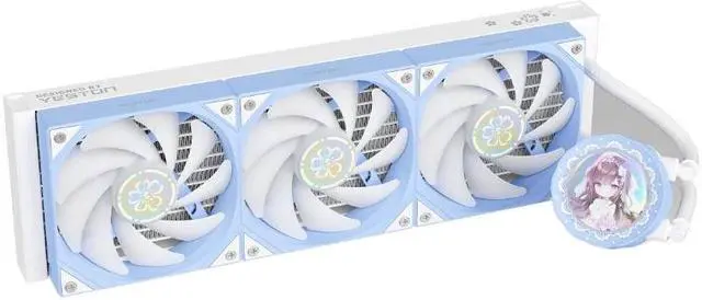 Alt view image 2 of 14 - Yeston New Sakura 360 integrated CPU supports Intel / AMD platform PWM temperature control fan water cooling radiator ARGB synchronous fan