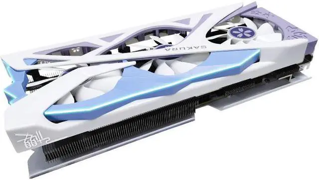Alt view image 2 of 6 - Yeston Sakura GeForce RTX 4060 Ti 16GB GDDR6 PCI Express 4.0 Video Card HDMI 2.1*1 + DP1.4a*3 video cards Desktop computer PC video gaming graphics card