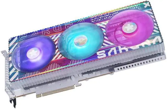 Alt view image 3 of 6 - Yeston Sakura Sugar GeForce RTX4080 Super 16GB GDDR6X PCI Express 4.0 Video Card HDMI 2.1*1 + DP1.4a*3 video cards Desktop computer PC video gaming graphics card