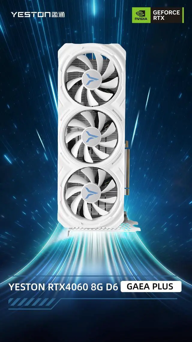 Alt view image 6 of 7 - Yeston RTX 4060 8GB GDDR6 Graphics cards pci express 4.0 video cards Desktop computer PC video gaming graphics card RTX4060 8G UA