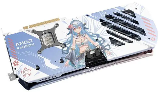 Alt view image 3 of 5 - Yeston Atlantis Radeon RX 9070 16G GDDR6 256bit 4nm Desktop computer PC Video Graphics Cards support PCI-Express 5.0 3*DP+1*HDMI-compatible ARGB graphics card