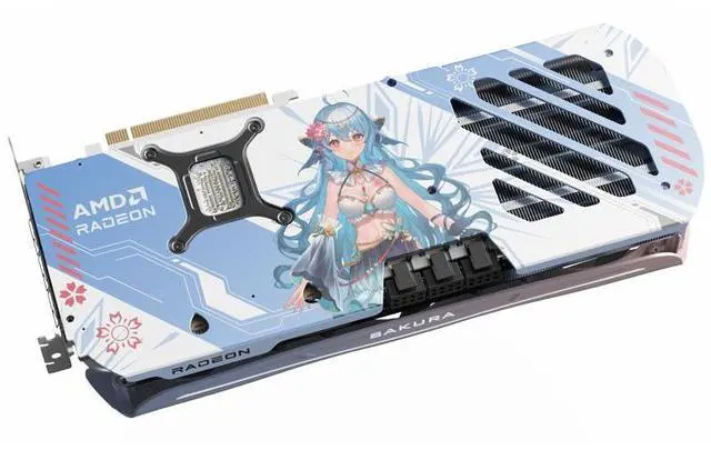 Alt view image 3 of 4 - Yeston Atlantis Radeon RX 9070 XT 16G GDDR6 256bit 4nm Desktop computer PC Video Graphics Cards support PCI-Express 5.0 3*DP+1*HDMI-compatible ARGB graphics card