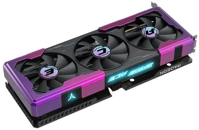 Alt view image 2 of 5 - Yeston ACE Radeon RX9060XT 16G GDDR6 Desktop computer PC Video Graphics Cards support PCI-Express 5.0 2*DP+1*HDMI-compatible ARGB graphics card