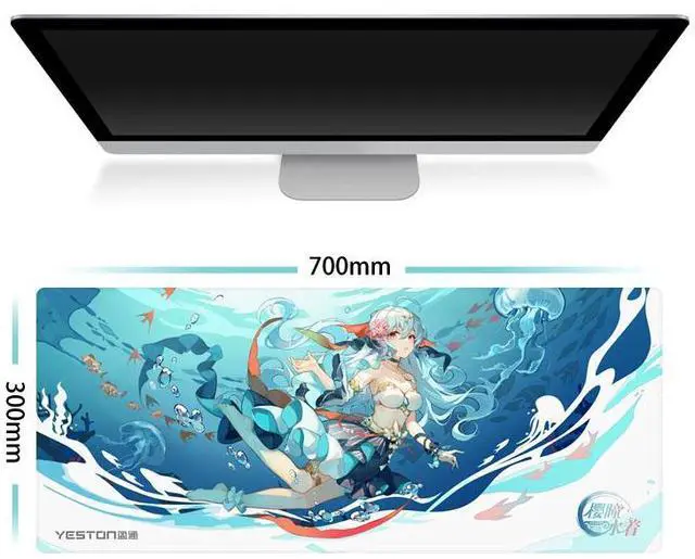 Alt view image 4 of 5 - Yeston New Atlantis Mouse Pad 700*300mm Mouse pad, table mat New Atlantis Mouse Pad