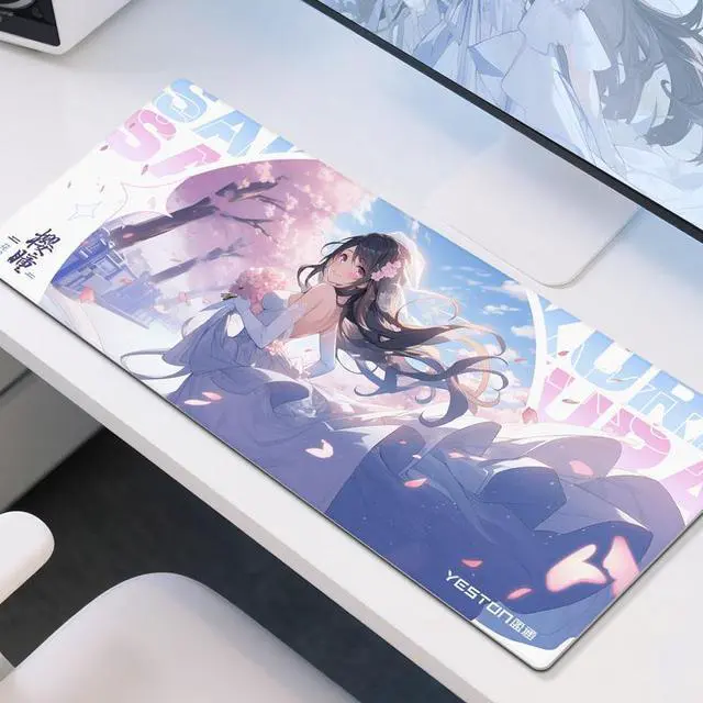 Alt view image 3 of 5 - Yeston New Sakura Mouse Pad 700*300mm Mouse pad, table mat