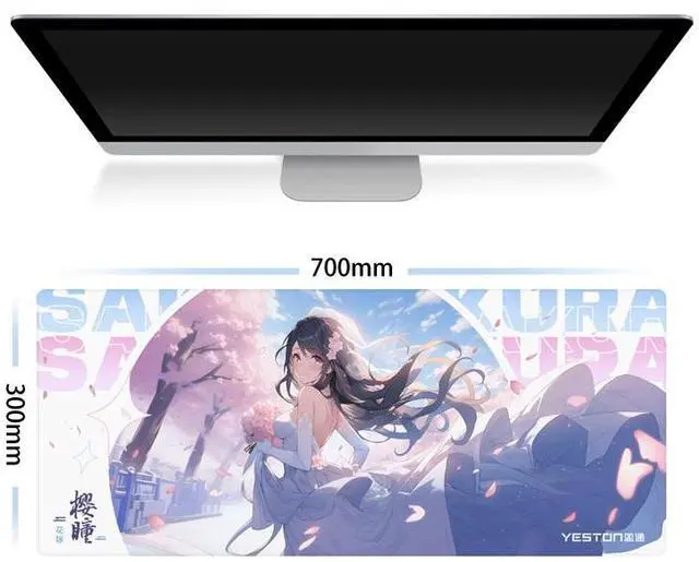 Alt view image 5 of 5 - Yeston New Sakura Mouse Pad 700*300mm Mouse pad, table mat