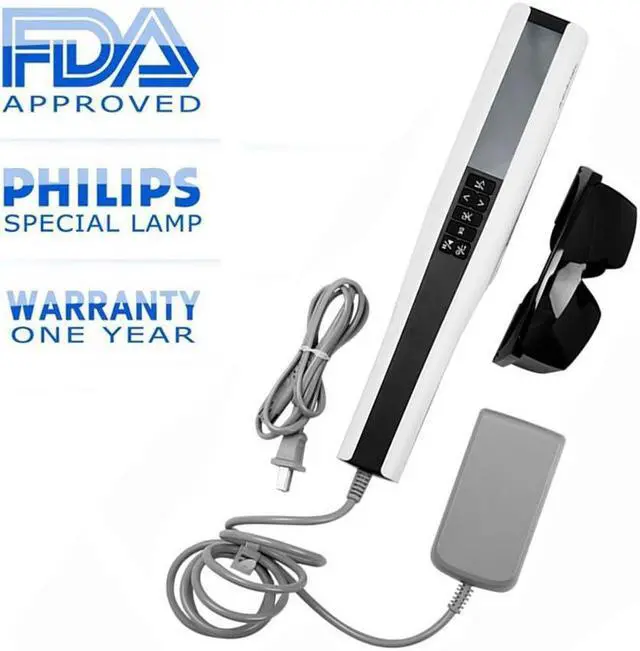 Alt view image 4 of 5 - KernelMed 311nm Waterproof Dustproof UVB phototherapy for vitiligo psoriasis eczema UVB wand KN-4003BL2 Home Phototherapy