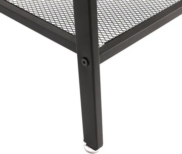 Alt view image 5 of 14 - 4-Shelf Shelves Storage Unit Metal Multipurpose Light Indoor Storage Rack  With Leveling Feet ,Black(22 "x 13.6" x 54 ")