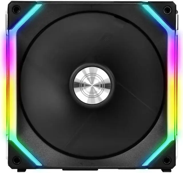 Alt view image 4 of 7 - Case Fan SL120 6 Pack Black-with Controller and Extension (ARGB 120mm LED PWM Daisy-Chain) UF-SL120-6B PC Cooling Computer ARGB Case Fans Heatsink Cooler