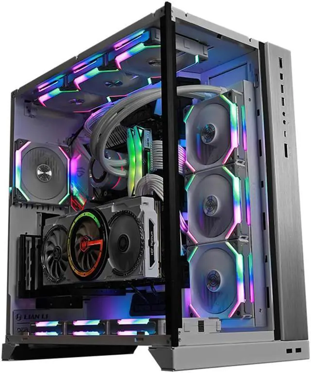 Alt view image 7 of 7 - Case Fan SL120 6 Pack White-with Controller and Extension (ARGB 120mm LED PWM Daisy-Chain) UF-SL120-6W PC Cooling Computer ARGB Case Fans Heatsink Cooler