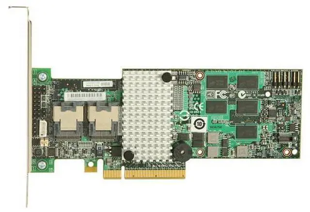 Alt view image 3 of 5 - LSI MegaRAID Internal Low-Power SATA/SAS 9260-8i 6Gb/s PCI-Express 2.0 w/ 512MB onboard memory RAID Controller Card, Single--Avago Technologies