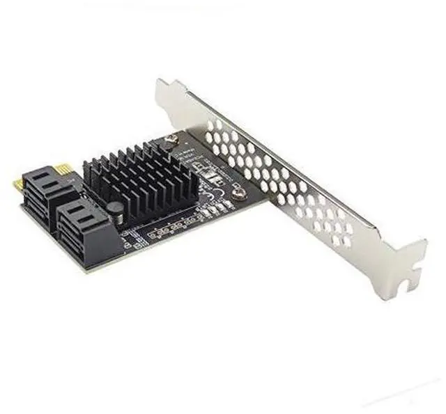 Alt view image 2 of 5 - PCI e Adapter 4 Port 3.0 to PCIe x1 GEN3 Expansion Adapter Card 3 III PCI-e PCI Express Converter ASMedia ASM1064