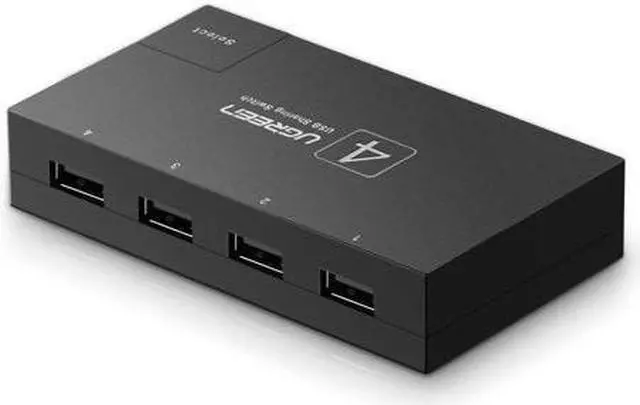Main image of UGREEN USB 2.0 Sharing Switch 4 Port USB Peripheral Switcher Adapter Box Hub 4 PCs Share 1 USB Device for Printer Scanner with 4 Pack USB 2.0 Male Cable