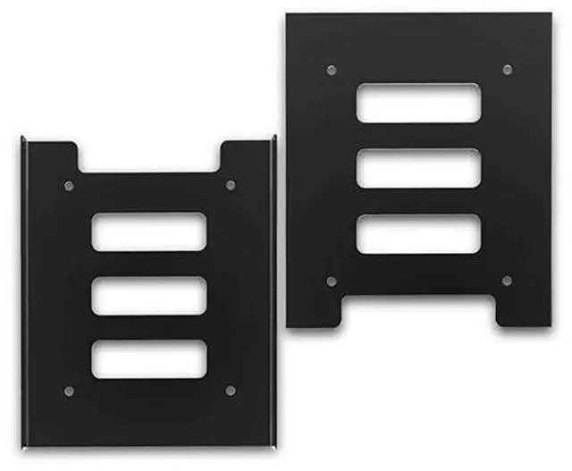 Alt view image 4 of 5 - SSD Mounting Bracket  2 Pack 25 to 35 Inch SSD HDD Holder Metal Mounting Adapter Bracket Dock for Desktop PC SSD Server Hard Drive Tray
