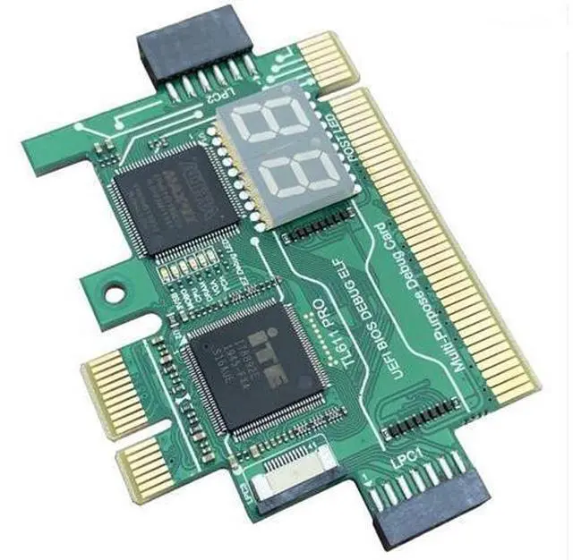 Alt view image 3 of 6 - Multifunction Diagnostic Card TL611 PRO PCI-E LPC Motherboard Diagnostic Test for Laptop Computer Mobile Phone - OEM