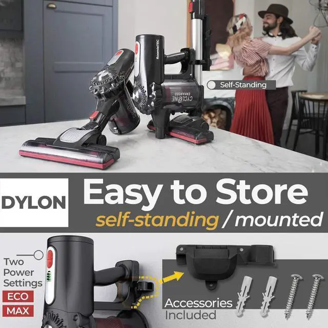 Alt view image 5 of 6 - RoomieTEC Cordless Stick Vacuum Cleaner, 2 in 1 Handheld Vacuum with 120W Suction Power, Stainless Steel Filter, HEPA Filter, Designed for Floor, Carpet, and Pet Hair - RM595202105