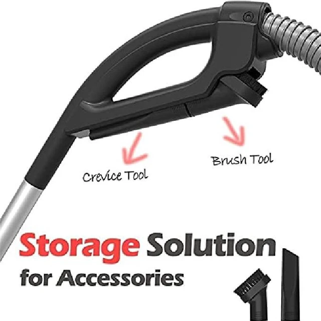 Alt view image 6 of 7 - PINETAN Professional Canister Vacuum Cleaner UA807, Advanced 62 dB Low Noise Technology, High Suction Power and Rotation Speed Adjustment, 4.5 L Extra Large Dust Bags Included.