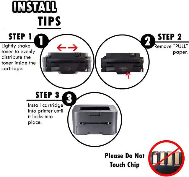 Alt view image 5 of 6 - Inkfirst® High Yield Compatible Toner Cartridge 1130 330-9553 Replacement for Dell 1130 1135 Black 1135N 1130 1130N 1133